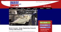 Desktop Screenshot of marineconcepts.com