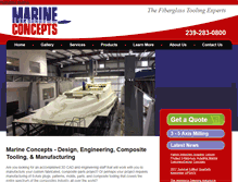 Tablet Screenshot of marineconcepts.com